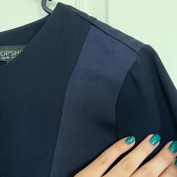 Topshop navy blue dress - Picture 3 of 6